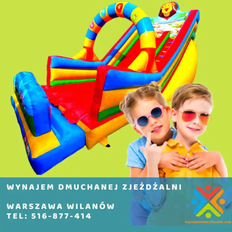 wynajem dmuchanej zjeżdżalni warszawa wilanów